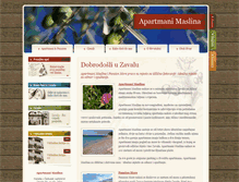 Tablet Screenshot of apartmanimaslina.com